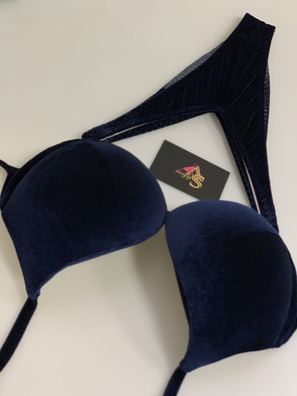 Dark Blue Velvet Base - Image 1